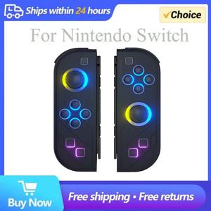 BT 5.2 스위치 조이 컨트롤러, L/R RGB LED 조이패드, 닌텐도 스위치, Oled, 라이트 조이스틱용 게임패드, 이중 진동, 6 축 깨우기