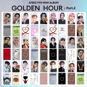 ATEEZ 아이돌 새 앨범 GOLDEN HOUR:Part.2 Lomo 카드 윤호 산성화 홍중 우영 종호 HD Printd 포토카드 팬 선물