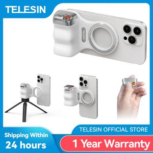 TELESIN 자기 전화 카메라 촬영 손 그립 전화 홀더 촬영 보조 아이폰 화웨이 삼성 전화에 대한 원격 제어 핸들