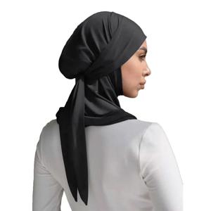 라마단 이드 이슬람 저지 Hijab 여성 Headscarf 붕대 머리 랩 이슬람 Niqab Amira 인스턴트 스카프 Turban Bandanas Turbante Mujer