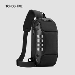 Toposhine 패션 스포츠 러닝 숄더 백 기능 승마 허리 팩 메신저 백 최고의 품질 나일론 패브릭 남자 가슴 가방