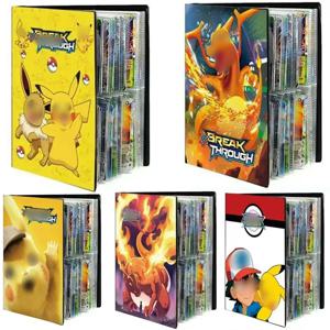 만화 240Pcs 앨범 카드 도서 레이저 카드 Charizard 컬렉션지도 편지 홀더 바인더 만화 VMAX 게임 컬렉션 폴더
