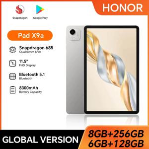 글로벌 버전 HONOR Pad X9a 6GB+128GB/8GB+256GB 11.5인치 2.5K 120Hz LCD 화면 8300mAh 배터리 35W 슈퍼차지 WiFi 안드로이드 15