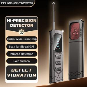 숨겨진 스파이 카메라 탐지기 업그레이드 된 T17 안티 스파이 가제트 GPS 추적기 파인더 버그 탐지기 무선 RF 신호 적외선 스캐너