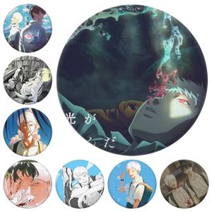 58mm 애니메이션 여름 히카루가 죽었습니다 ‌    Tsujinaka Yoshinori Keido Hikari 코스프레 의상 배지 핀 SPTE Tinplate 브로치 ﻿   프롭 길프