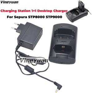 2025년형 Sepura STP8000 STP8038 SEP8040 STP8240 STP8100 STP8200 STP9000 SC20 무전기용 데스크탑 배터리 충전기 베이스