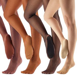 전문 라틴 삼바 탱고 탭 재즈 성능 품질 Fishnet 댄스 스타킹 높이 155-185cm 용 발 패널이있는 발