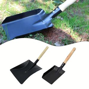 1pcs 가정용 실내 굴뚝 삽 벽난로 도구 강철 쓰레받기 애쉬 삽 벽난로 청소 목재 버너 액세서리