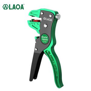 LAOA 자동 와이어 스트리퍼, 플랫 와이어 커터, 스트리핑 플라이어, 전기 기사용, 0.2 ~ 4mm 범위 길이 조정