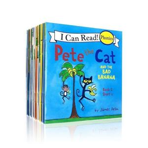 12PCS 나는 파닉스 시리즈를 읽을 수 있습니다. 퓨트 더 CAT. 파닉스 시리즈 Pete the Cat을 읽을 수 있어요