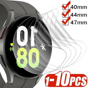삼성 갤럭시 시계 7 용 소프트 하이드로 겔 필름 보호 40mm 44mm 시계 7 울트라 47mm Smartwatch 스크린 액세서리 유리가 아님