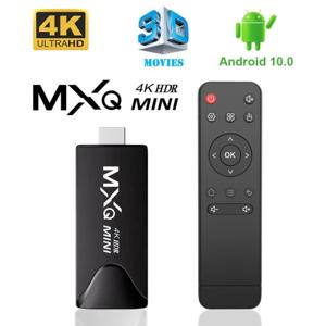 MXQMINI 스마트 안드로이드 미니 TV 스틱 안드로이드 10 지원 4K 6K HD 2.4G WiFi TV 박스 H.265 스트리밍 스마트 미디어 플레이어 셋톱 박스