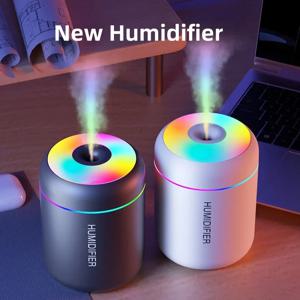 180ML 미니 공기 가습기 USB 전기 아로마 디퓨저 에센셜 오일 정수기 아로마 테라피 안개 제조기 조명 자동차 홈 침실
