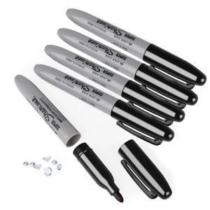 5Pcs 내구성 전환 안전 마커 펜 - 작은 귀중품을 위한 신중한 숨겨진 보관함 - 가정 및 기숙사 장식을 위한 완벽한 재미있는 선물