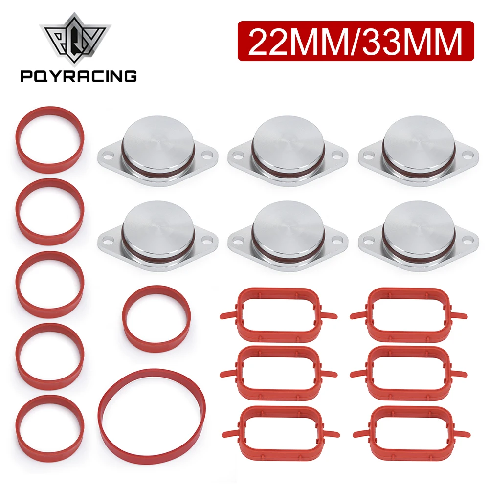 6x33mm OEM 디자인 알루미늄 BMW 스월 플랩 블랭킹 플레이트 씰 흡기 매니 폴드 가스켓 6 실린더 PQY-IMK02