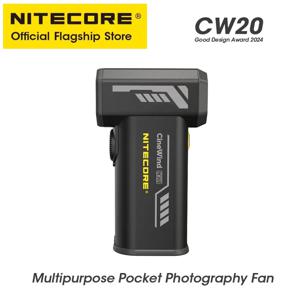 NITECORE CW20 야외 캠핑 팬 다목적 포켓 사진 팬 짧은 비디오 청소를위한 전기 휴대용 공기 송풍기