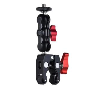 슈퍼 클램프 카메라 클램프 마운트 모니터 360 °   DSLR 카메라/Gopro/LED 조명/전화용 볼헤드 매직 암 더블 볼 헤드 어댑터