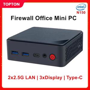 Topton M5 방화벽 사무실 미니 PC Intel N150 N100 2xi226-V 2.5G LAN DDR4 3200MHz PCIE3.0x4 SSD NUC 미니 컴퓨터 Windows 11 WiFi
