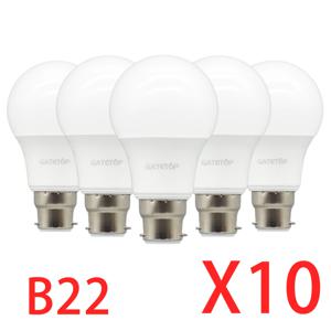 10Pack B22 LED 전구 램프 220V 110V 깜박임 없음 8W 9W 12W 18W 24W Hight birght 가정용 따뜻한 조명