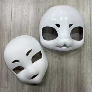 Kigurumi 기본 야수 머리 마스크 코스프레 모피 동물 해골 DIY 두꺼운 플라스틱 마스크 카니발 애니메이션 할로윈 파티 의상 소품
