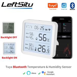스마트 홈 백라이트 습도계 온도계 호환 Bluetooth Tuya Smart Life 용 Tuya WiFi 온도 습도 센서
