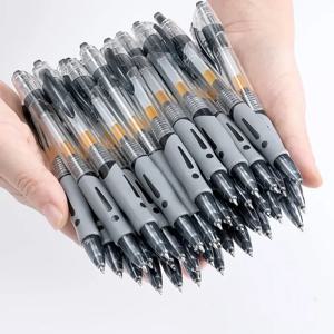 13/30pcs 개폐식 젤 펜 세트 검정/빨간색/파란색 잉크 볼펜 쓰기 리필 사무용품 학교 용품 편지지