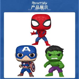 Funko POP 마블 코믹스 캡틴 아메리카 아이언맨 어벤저스 수제 조수 놀이 장식품 인형 선물.
