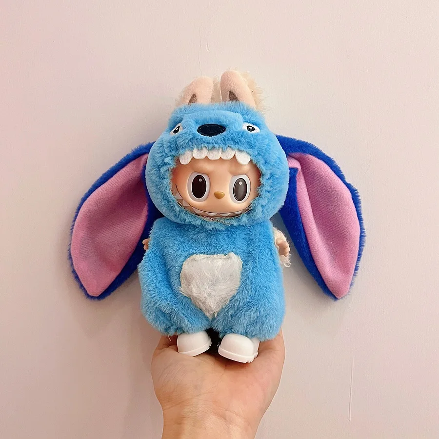 라부부 의류 인기 신상품 패션 벨크로 17cm 인형 귀여운 드레스 캐주얼 세트 스커트 봉제인형 의류
