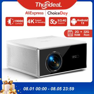 ThundeaL 네이티브 1080P 프로젝터 TDA7W 안드로이드 WiFi 2+32G 4K 프로젝터 TDA7 3D 스마트 홈시어터 비디오 휴대용 빔 재고 (프랑스)