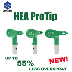 CHARHS 저압 HEA 팁 에어리스 분무기 건, HEAProTip 노즐 팁 가드, 619, 617, 517, 519, 615, 515, 513, 415, 413/313 와그너 팁