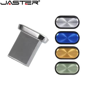 JASTER 메모리 스틱 고속 USB 플래시 드라이브 64GB 미니 금속 버튼 펜 드라이브 32GB 방수 Pendrive 실버 외부 저장 장치