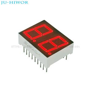 10pcs 18 핀 5261AS 5261BS 0.56 인치 2 자리 비트 7 세그먼트 빨간색 LED 디지털 디스플레이 Digitron 일반 양극 음극 C-A C-C