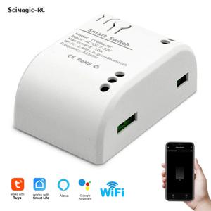 Tuya 스마트 라이프 앱 WIFI 차고 문 오프너 컨트롤러 타이머 게이트 도어 열기/닫기 모니터 Alexa Google 홈으로 음성 제어