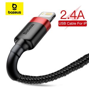 Baseus USB 케이블 iPhone14 13 12 11 Pro Max Xs X 8 Plus 케이블 2.4A iPhone 충전기 케이블 USB 데이터 라인 용 고속 충전 케이블