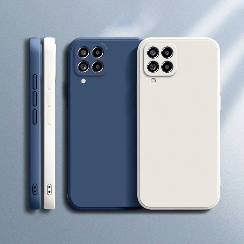Funda 원래 전화 케이스 삼성 A12 M12 A22 M22 A32 A42 A52 A72 5G 무광택 실리콘 카메라 보호 커버 케이스