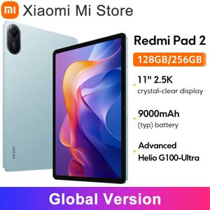 샤오미 레드미 패드 2 글로벌 버전 고급 Helio G100-Ultra 11인치 2.5K 크리스탈 선명한 디스플레이 9000mAh 배터리 18W 고속 충전