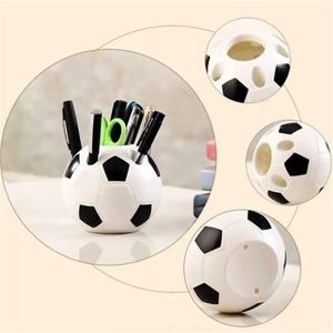 가정용 축구 모양 도구, 학생 선물 용품, 펜 연필꽂이 축구 모양 칫솔 홀더, 데스크탑 랙 테이블
