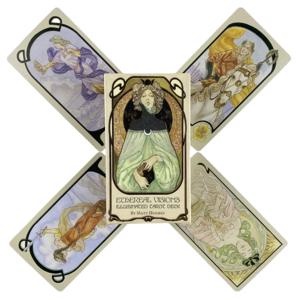 Ethereal Visions Illuminated 타로 카드 80 데크 Oracle English Visions Divination Edition Borad 게임 게임
