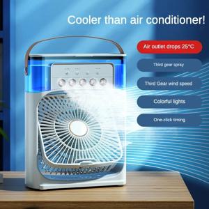 휴대용 가습기 팬 에어컨 가정용 소형 공기 냉각기 Hydrocooling 휴대용 공기 조정 사무실 3 속도 팬