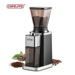 Cafelffe-전기 스마트 버 밀, 커피 콩 연마기, 48 가지 분쇄 설정, 완전 자동 연마기, 조정 가능한 분쇄