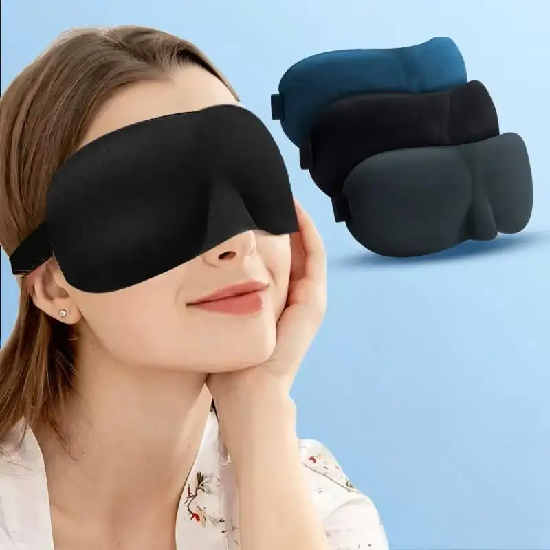 잠자는 3D 윤곽 컵 눈 가리개 오목 성형 야간 수면 페이스 마스크 여성 남성 안대로 빛 차단