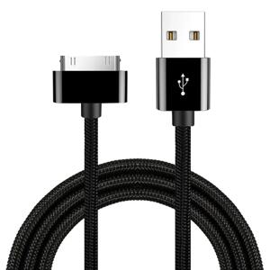 iPhone 4 4s iPad 2 3 iPod 30 핀 나일론 편조 와이어 금속 플러그 데이터 전송 동기화 USB 충전기 어댑터 용 고속 충전 케이블