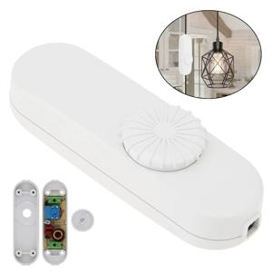 110V / 220V LED 조광기 스위치 풀 레인지 로터리 조광기 스위치 테이블 램프/LED 램프/할로겐 전구용 인라인 램프 스위치