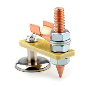 금속 가공 자석 헤드 자기 접지 클램프 금속판 용접 지원 도구 액세서리 단일 헤드 스타일