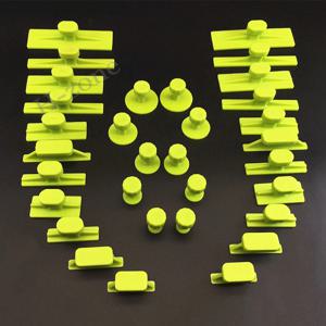 16 /32pcs Paintless 자동차 바디 덴트 제거 당기는 탭 T 슬라이드 해머 금속 표면 자동차 덴트 수리 도구와 호환 가능