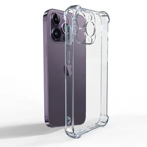 iPhone 15 14 13 12 11 Pro Max 전화 커버 iPhone 13 12 Mini X XR XS 8 14 15 Plus 뒷면 커버 용 고급 투명 충격 방지 케이스