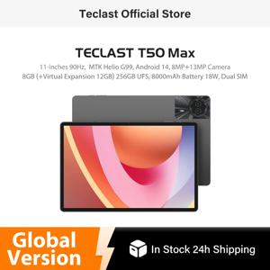 【월드 프리미어】Teclast T50 Max 태블릿 11인치 FHD 90Hz 디스플레이 Android 14 MediaTek G99 8GB RAM 256GB ROM 8000mAh Type-C Widevine L1