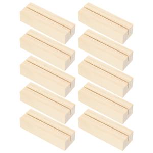 10Pcs 나무 디스플레이 기본 보석 귀걸이 목걸이 스탠드 홀더 귀걸이 카드 나무 기본 소매 전시 장식