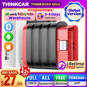 THINKCAR THINKDIAG 미니 자동 obd2 블루투스 스캐너 전체 시스템 진단 모든 자동차 평생 무료 자동차 진단 검사 도구