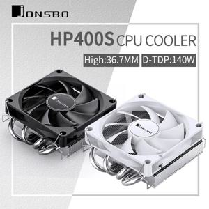 Jonsbo HP400S CPU 쿨러 4Heatpips 하향 압력 공기 냉각 라디에이터 90mm 4Pin PWM 팬 LGA115x/1200/1700 AM4 AM5 ITX 소형 케이스